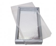 Windowbox 185x95x24mm mat silver 